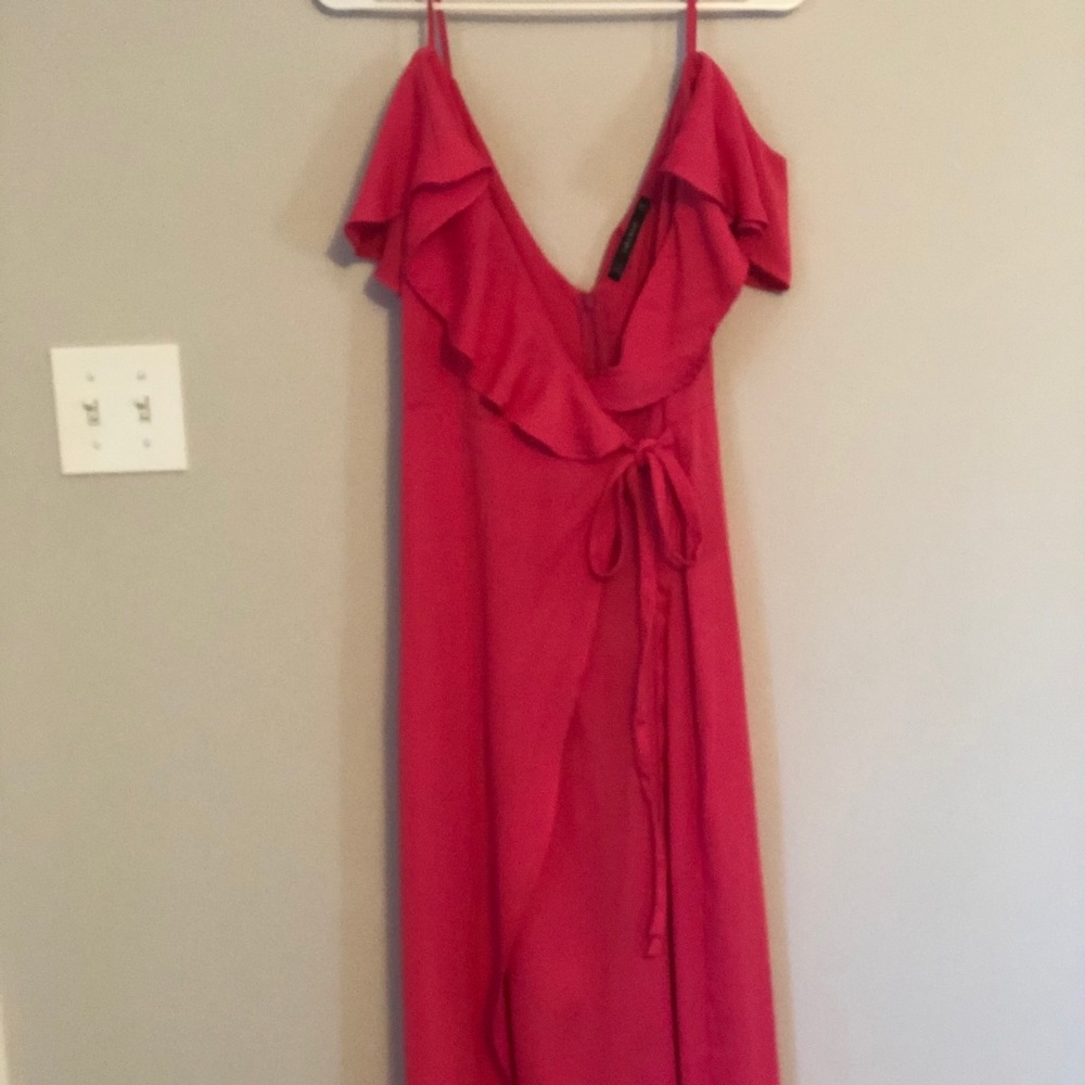 Hot pink jumpsuit